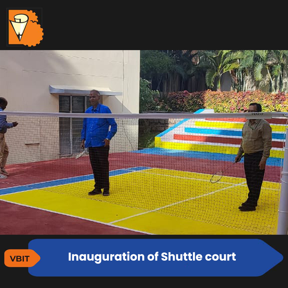 VBITHYD's tweet photo. Inauguration of Shuttle Court at VBIT
Visit us: 🌐 https://t.co/FCg3n65rCv 
#VBIT #Inauguration #ShuttleCourt #Sports #Shuttle #Games #Court #BestEngineeringCollegeInTelangana #MbaCollegesInHyderabad #TopEngineeringCollegesInHyderabad #BestMbaCollegesInHyderabad https://t.co/BwmaJVJsub