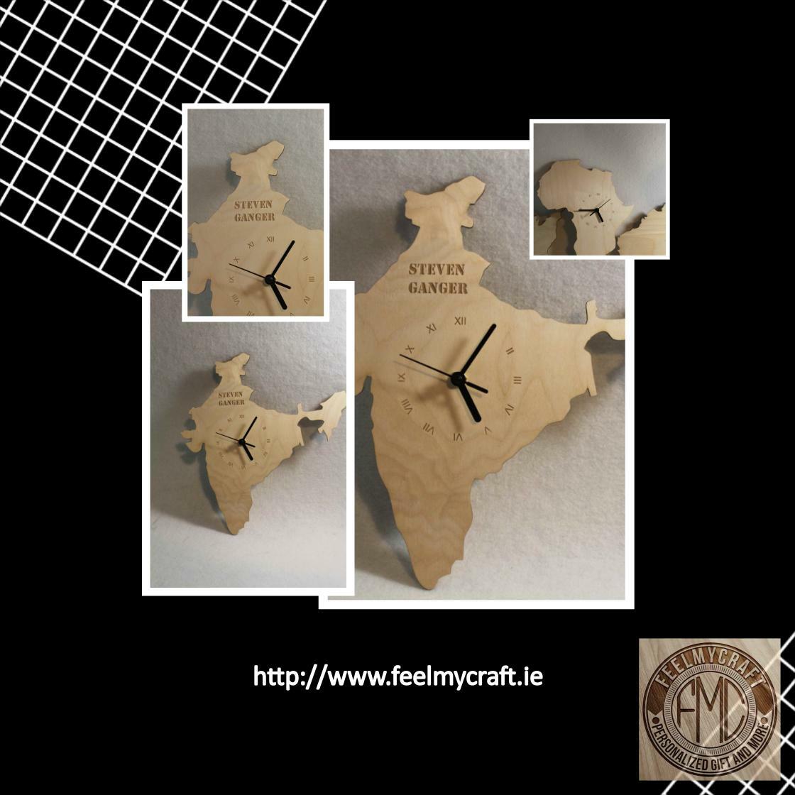 FeelMyCraft's tweet image. Smart Buys! Custom Unique Bespoke India Shape Clock India Map Wooden starting from €35.0 at feelmycraft.ie/listing/242820… See more. 🤓 #IrishClock #IrishMap