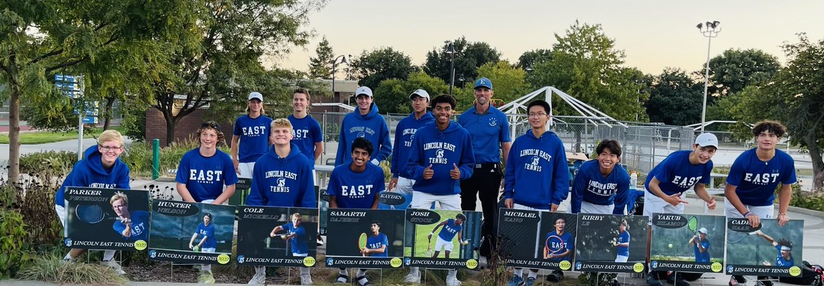 East Boys Tennis wins today’s Triangular with Millard North and McCook, at Woods Park. The Spartans went undefeated on the day!👏🎉🎊💥🎾 Next up, the Westside Invite on Monday @ Koch Tennis Center! Go East!!