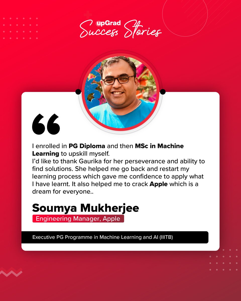 upGrad_edu's tweet photo. upGrad’s #successstory of the day!
#upskillwithupGrad https://t.co/rlZACe1qOX
