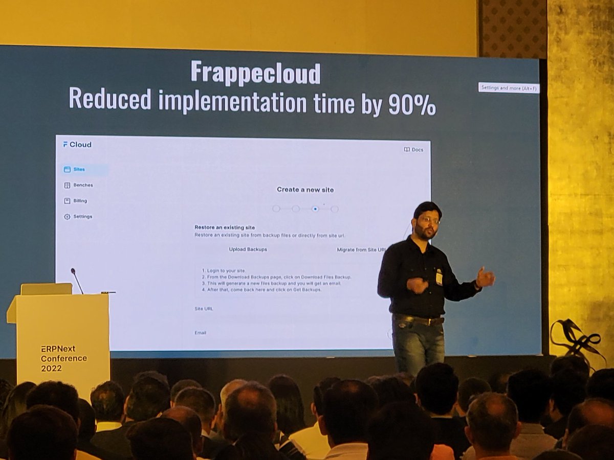 Backup/Restore for faster onboarding. Clever!
<a href="/FrappeCloud/">Frappe Cloud</a>