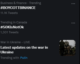 Well $LUNC army, we did it.

#BOYCOTTBINANCE is trending now.

Let's hope they see this and understand where we stand.

If not, that is ok. We are already working on a future that doesn't rely on #binance.