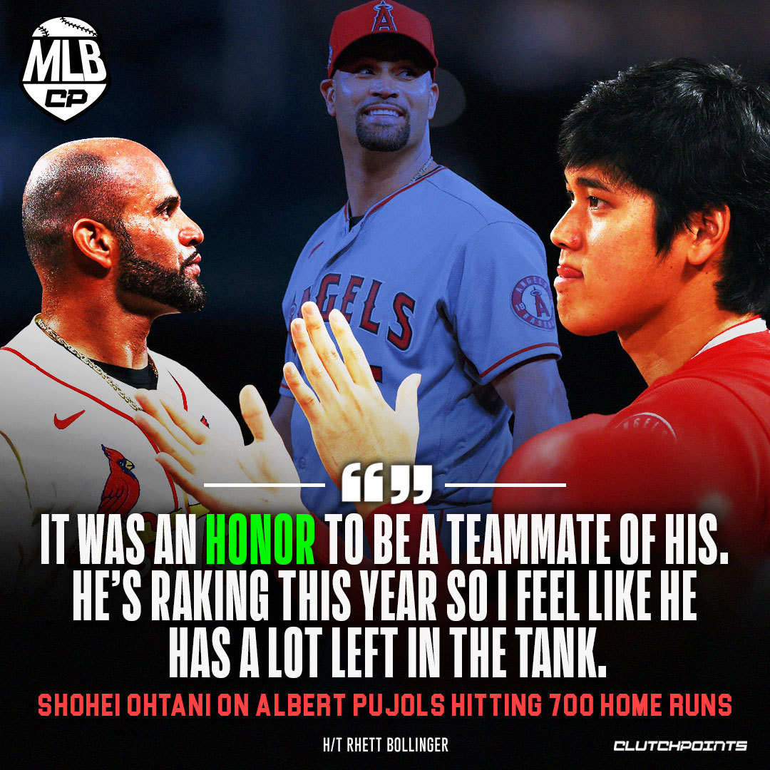 ClutchPoints MLB on Twitter "Shohei Ohtani feels that Albert Pujols