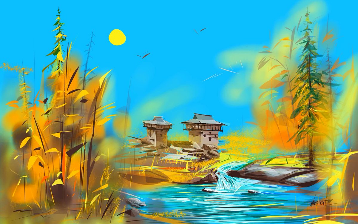 iamanup03's tweet photo. Digital art #nfts #artwork #kathkunni #illustration #landscape #himachal #art #digitalart #digitalartist #artistontwiter #himakyankathkunni #triditional #ianupmehta https://t.co/Rt3Lcm6zQ6
