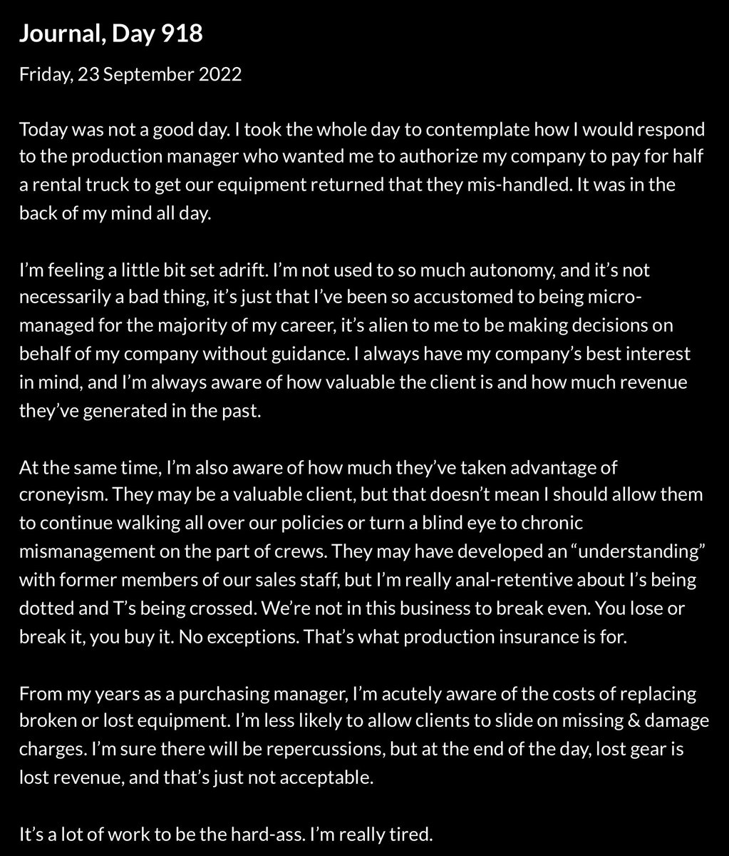 jt_omalley's tweet image. #Journal, Day 918
Friday, 23 September 2022

#workplaceautonomy 
#micromanagement 
#noguidance 
#tired