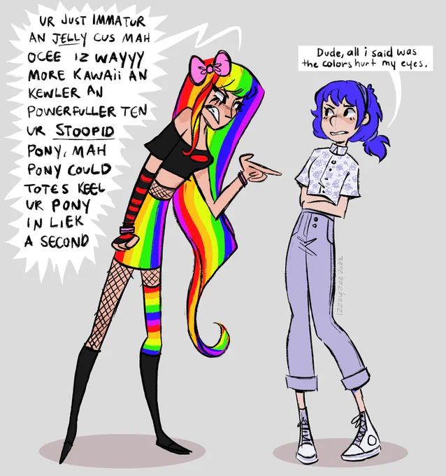 Mary Sue vs normal oc the squeakquel 