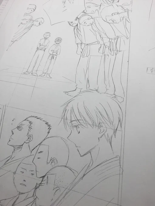 これはキス早10年後の番外編の下絵ですね🥋 