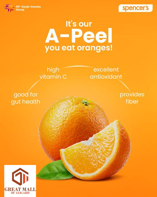 mallofaligarh1's tweet photo. Peel off your health problems and get loaded on nutrition! Make the most of the goodness of oranges.
Call to order on 02192686868 or Shop online now at https://t.co/fQ5WTpOjCV or visit your nearest Spencer's store.
#health #goodhealth #goodhealthalways #orange #fiber #vitamins https://t.co/2pQVPovHoz