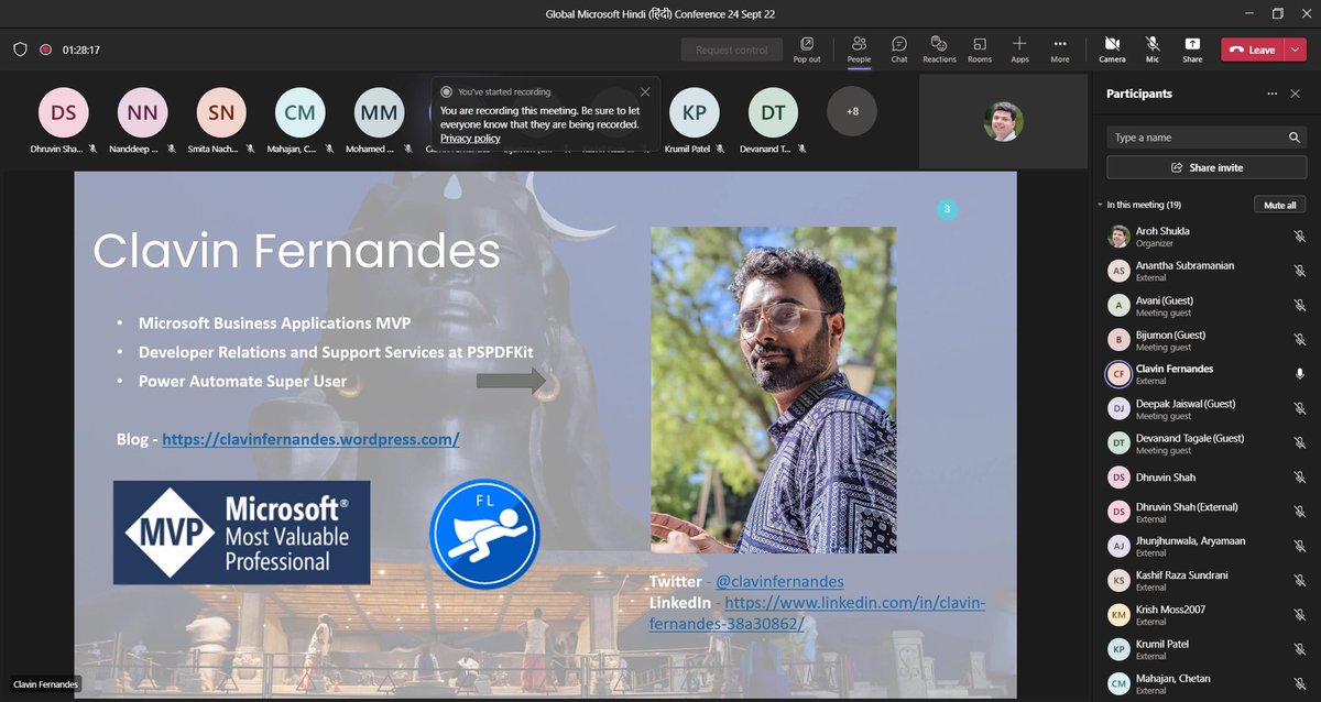 Aroh Shukla (@aaroh_bits) on Twitter photo LIVE NOW #Modernize your #PowerPlatform #Administration
by #Microsoft #MVP <a href="/clavinfernandes/">clavinfernandes</a>
Language #Hindi
⌚11 am IST
YT Live: youtu.be/ZAV8dn6RXfkc
Teams Link: bit.ly/GMHESept22 LIVE NOW #Modernize your #PowerPlatform #Administration
by #Microsoft #MVP <a href="/clavinfernandes/">clavinfernandes</a>
Language #Hindi
⌚11 am IST
YT Live: youtu.be/ZAV8dn6RXfkc
Teams Link: bit.ly/GMHESept22