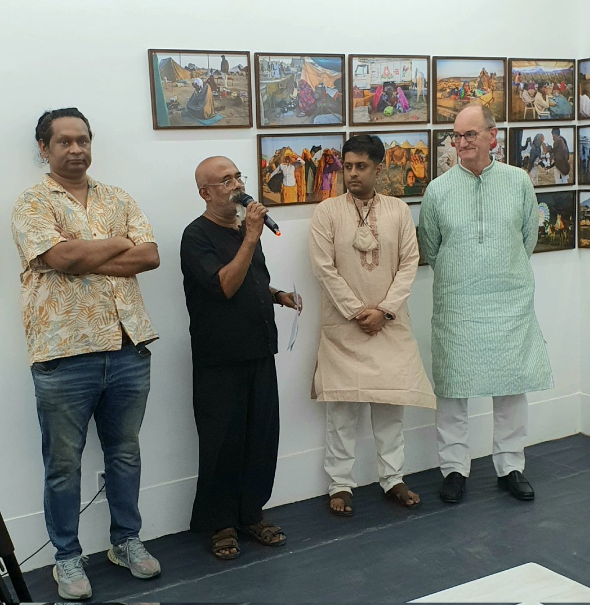 GerAmbBD's tweet photo. Inaugurated 1st solo exhibition "The Transient" by #CrossCultureProgram fellow Aneek Anwar at the new premises of Kalakendra gallery in Lalmatia, 9/4 Block D yesterday. Outstanding photos by a talented 🇧🇩 photographer - highly recommend to watch them until 10 October! https://t.co/htsIMSXWWF