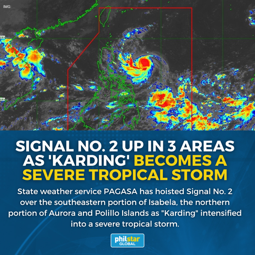 UFM105's tweet photo. #WhatsNews on #TheRightShift #1055UFM
Karding , which now packs winds of 100 kph near the center and gusts of up to 125 kph, is likely to make landfall Sunday morning or afternoon. Check out the latest weather bulletin at Dost_pagasa. https://t.co/oALtnXHJ0i