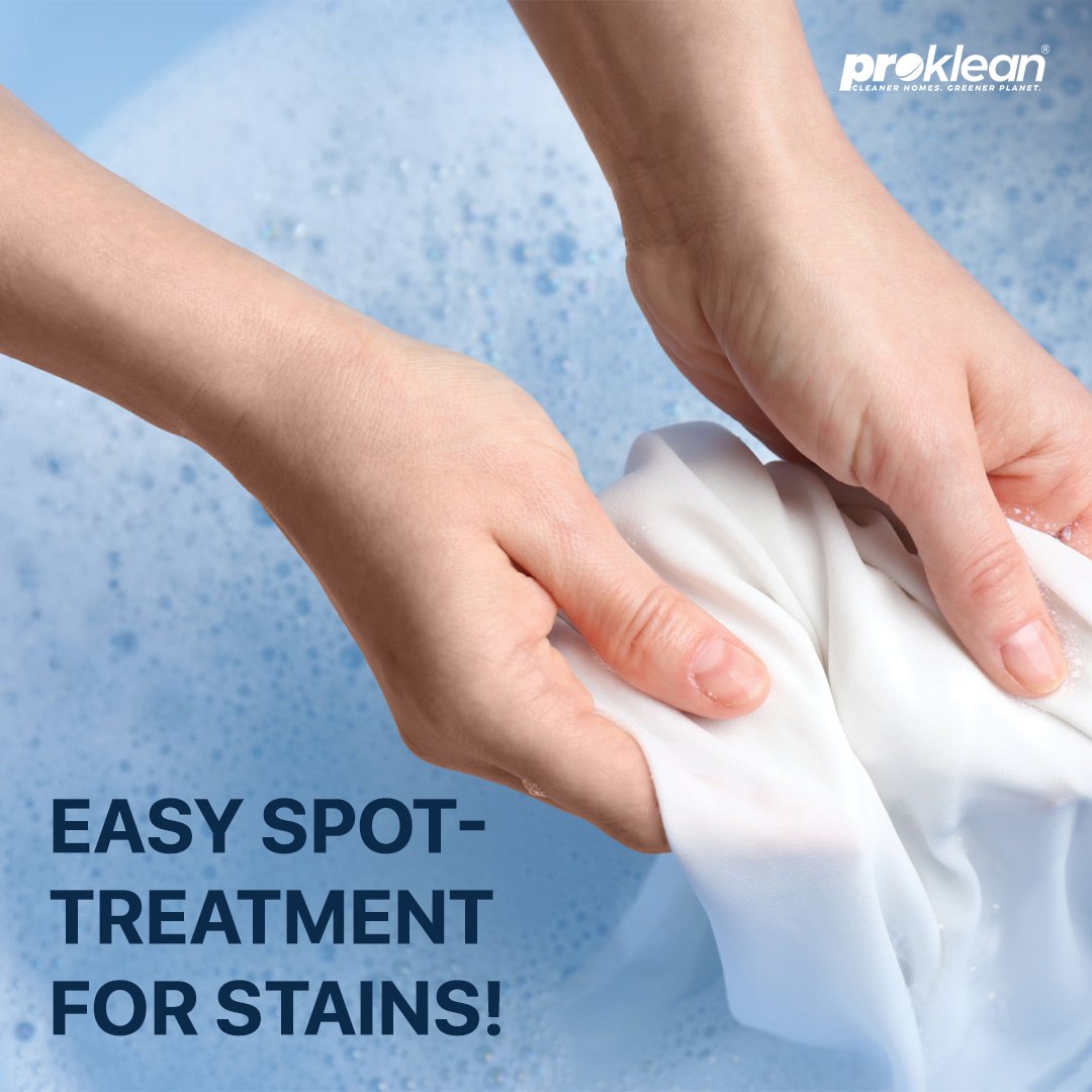 ProkleanT's tweet image. Got a stubborn stain on your favorite shirt? Here&apos;s a simple spot treatment that&apos;ll make them vanish! ✨
 
#proklean #prokleangreen #prokleanindia  #diyhacks #cleaning