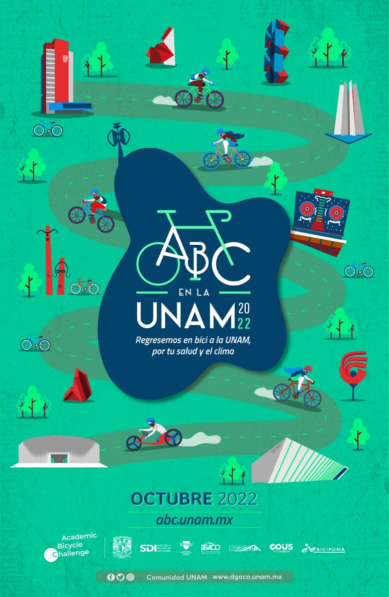 Comunidad_UNAM's tweet photo. "Liberar endorfinas y sentirte feliz es parte del #RetoABC".
🚲 ¡Esta experiencia es im-per-di-ble! ¿Ya te viste?
#UNAMComunidadSustentable #ABCChallenge. https://t.co/qZHjKXhNs5