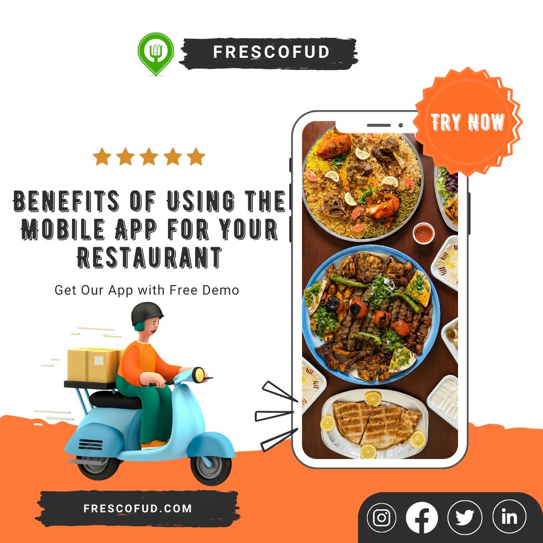 "Benefits of Using the #MobileApp for Your #Restaurants"

Do I need a mobile app for my #restaurant? 

 Clarify here: bit.ly/3r6epOi

#RestaurantNews #onlineorderingsystem #Food #Fooddelivery #frescofud #appdevelopment #RestaurantIndustry #Business