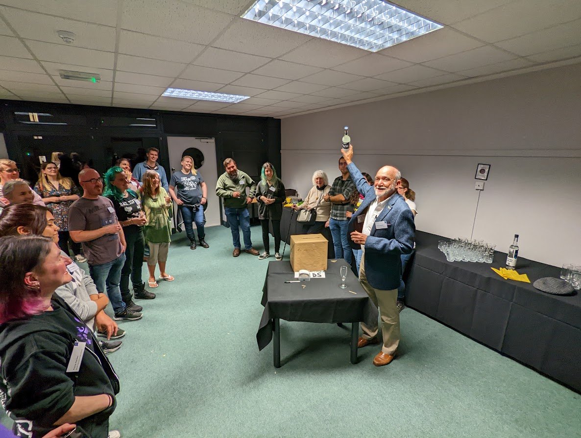 _BCT_'s tweet photo. The #NatBatConf began with an evening with @rodrigomedellin. After a special showing of The Batman of Mexico followed by a Q&A, the evening included a tasting of Bat Friendly Don Mateo Mezcal which raised funds for Kate Barlow Award and Bat Friendly project. https://t.co/1cULKNenjV