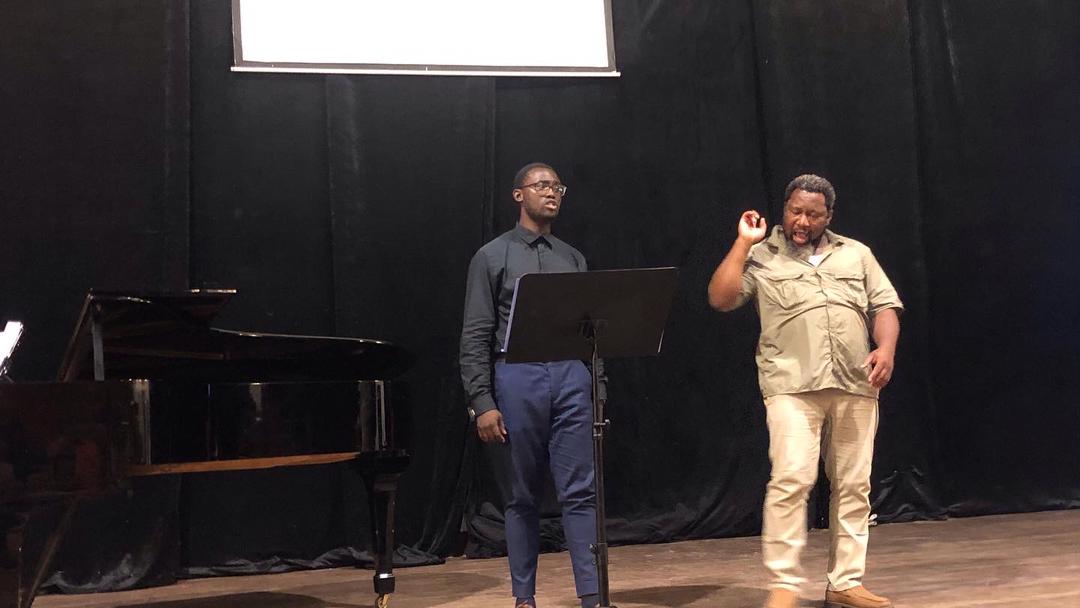 musonmudista's tweet photo. We definitely learnt a lot from the masterclass with the dexterous baritone Chike Akwarandu today. 
Stay tuned for some video clips from the Materclass
#masterclass #voicemasterclass https://t.co/vLdzcSMdqs