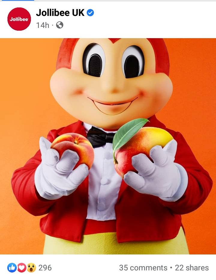 jlhabitan's tweet photo. James and the Giant Peach Mango Pie
Coming to Theaters/Theatres/Cinemas: NEVER
#Jollibee #JollibeeUk https://t.co/qM09YBn44G