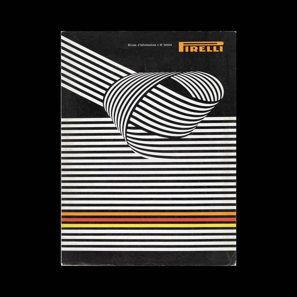 DesignReviewed's tweet photo. Pirelli, Rivista d’informazione e di tecnica, vol 20, no 3, 1967. Cover design by Franco Grignani https://t.co/LJKdeLU0e4 #francigrignani #italiandesign #pirellii https://t.co/F9nfXYt6jE