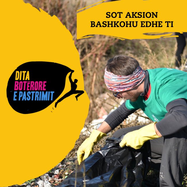 LetsDoItAlbania's tweet photo. ♻️🧹 SOT AKSION 🧹♻️ 

#BashkohuEdheTi Ta Pastrojmë Shqipërinë sëbashku ♻️🇦🇱

#DitaBoteroreEPastrimit #WorldCleanupDay #WCD2022 #TaPastrojmeShqiperine #LetsDoItAlbania
#QytetareTePergjegjshem #QyteteTePastra #SebashkuMundemi #BashkohuEdheTi #BehuVullnetar https://t.co/BRQWii1PUl