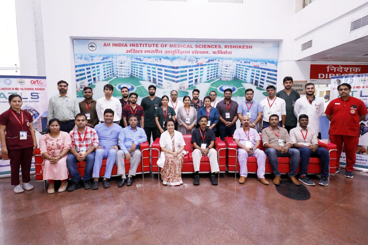 aiimsrishi's tweet image. @aiimsrishi is doing ACS&apos;s Accredited Advance Life Support (ATLS) Course on regular basis. Today, we have successfully completed 22nd ATLS COURSE in our institute.
@OfficeOf_MM
@MoHFW_INDIA @meenusingh4