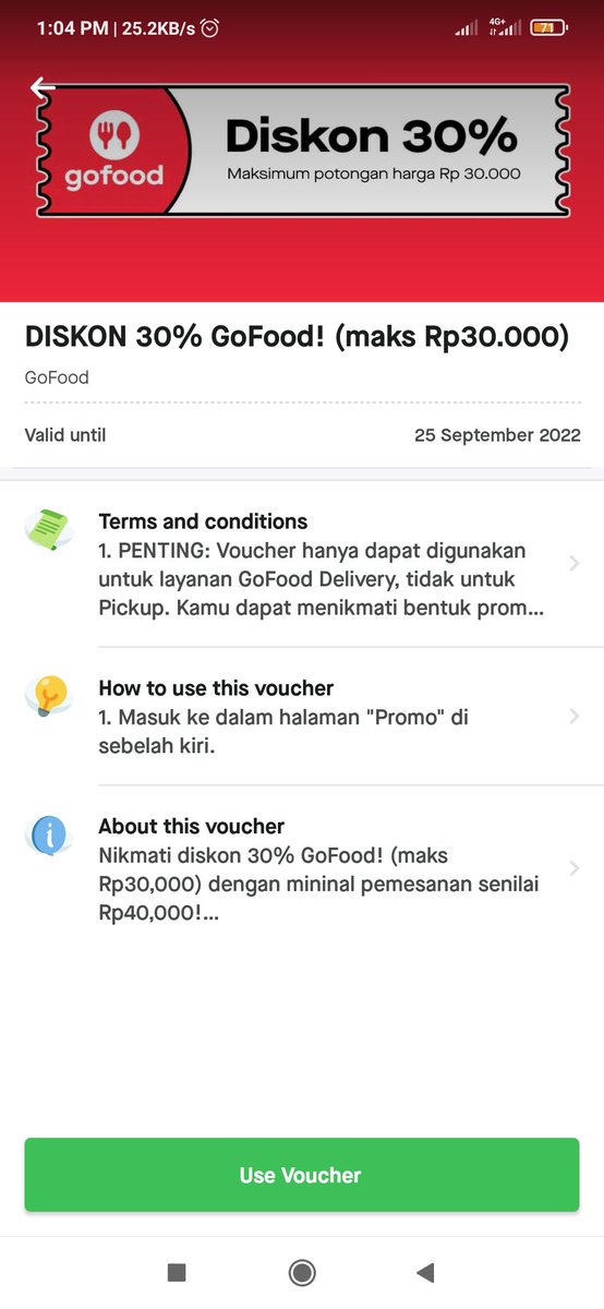xiaodejuon's tweet photo. Wts voucher gofood udah gofood+
5k/vouchers avail 5 vouchers https://t.co/u0GRZHtjPZ