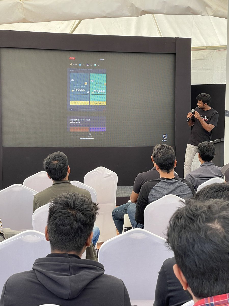thatisprakhar's tweet photo. Here’s out iOS champ @karthik_somesh showcasing how he nails intricate animations in the @CRED_club apps.
@swiftindiagroup https://t.co/bGCtXfRlMW