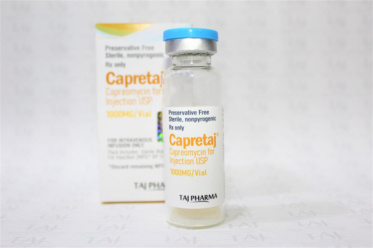 TAJPHARMACEUTI1's tweet photo. #Capreomycin #injection is used together with other medicines to treat tuberculosis (TB) in patients who have received other medicines that did not work well. Capreomycin is an aminoglycoside antibiotic that works by killing bacteria or preventing their growth.
#Capretaj #Generic https://t.co/5mmbpbeQQ8