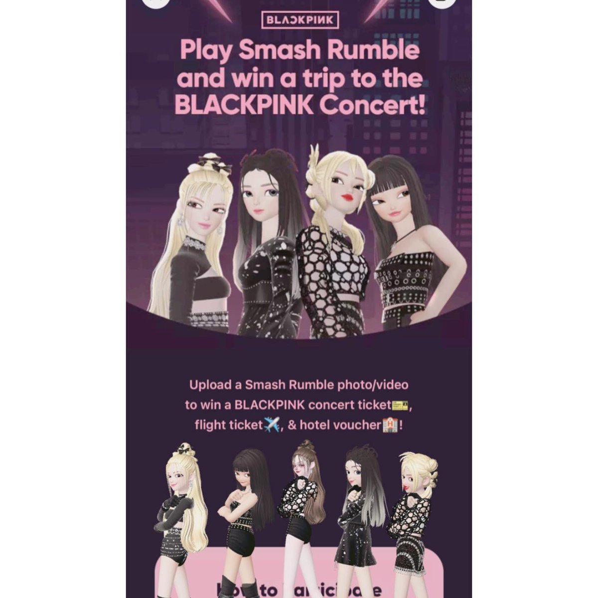 chiepeto's tweet photo. ZEPETO ID: _zechie

#BLACKPINK #ZEPETOBP #SmashRumbleBP 
@zepeto_kr @zepeto_official https://t.co/Pf0HaNLCmD