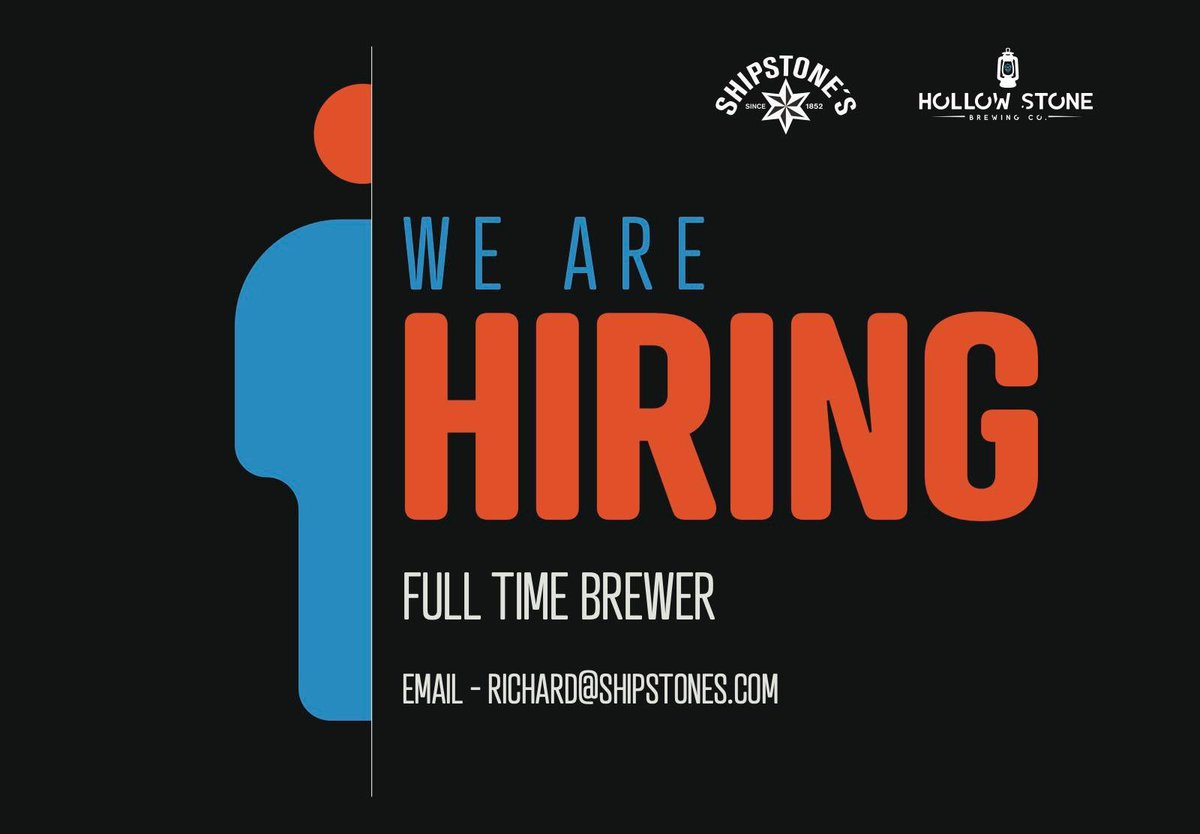 Shipstone's Beer Co. (@shipstonebeer) on Twitter photo We are on the hunt for a new brewer, #breweryjobs #nottinghamjobs  uk.indeed.com/m/viewjob?jk=8… We are on the hunt for a new brewer, #breweryjobs #nottinghamjobs  uk.indeed.com/m/viewjob?jk=8…