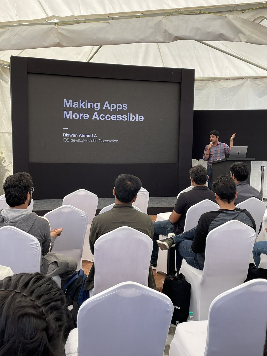 thatisprakhar's tweet photo. “Over 1 billion people live with some form of disability”
Talk on Accessibility by @rizwanasifahmed for @swiftindiagroup at @CRED_club https://t.co/qjpsA274MO