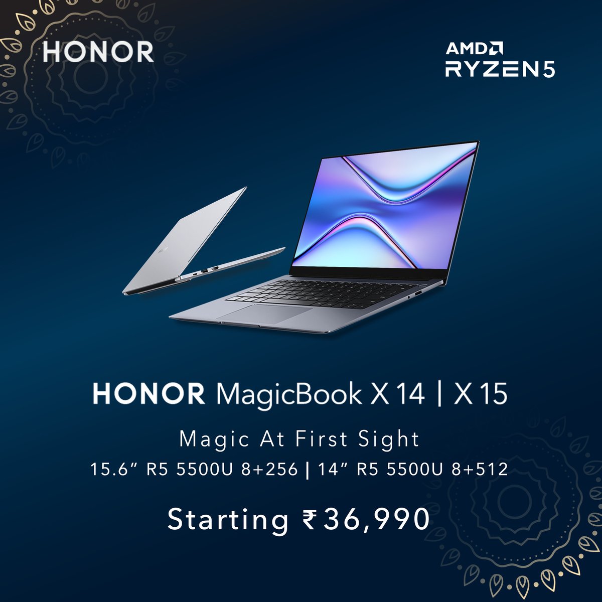 ExploreHONOR's tweet photo. HONOR is ready to launch its new AMD Ryzen 5 5500U MagicBook Series with @amd.india. Order today @amazondotin!
#HONORMagicBookSeries
#MagicAtFirstSight https://t.co/9p62qjezXn