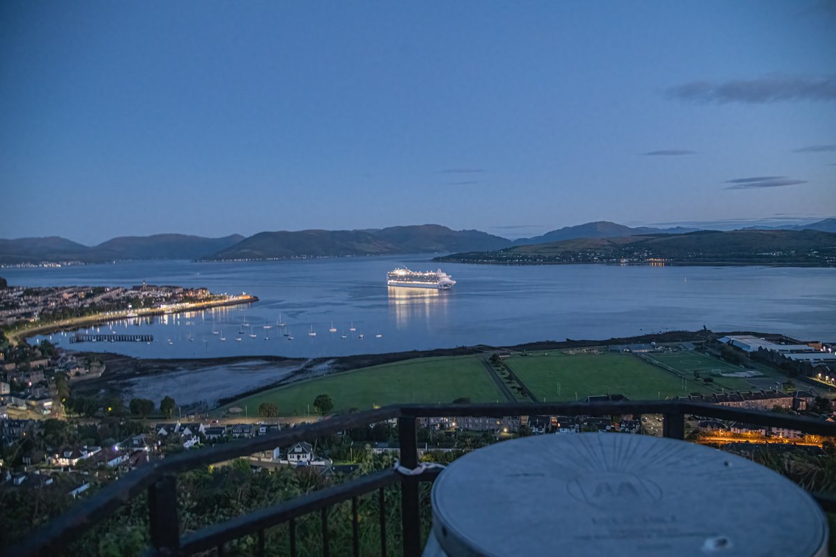 gregoreroach's tweet photo. Emerald prince arrive this morning from Greenock Lyle hill #Greenock #Gourock #Inverclyde #Scotland @discinverclyde @VisitScotland @tours_scotland https://t.co/1MCY1WWnol