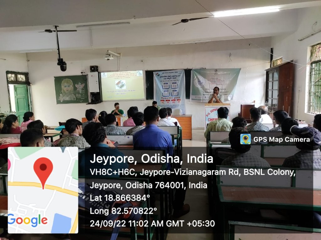 LtPatra's tweet photo. A  programme on Voters awareness on authentication of Epic with aadhar and enrollment young and prospective voters organised by under mo college abhijan, Vikram Dev Auto college jeypore https://t.co/WohBrRVClP