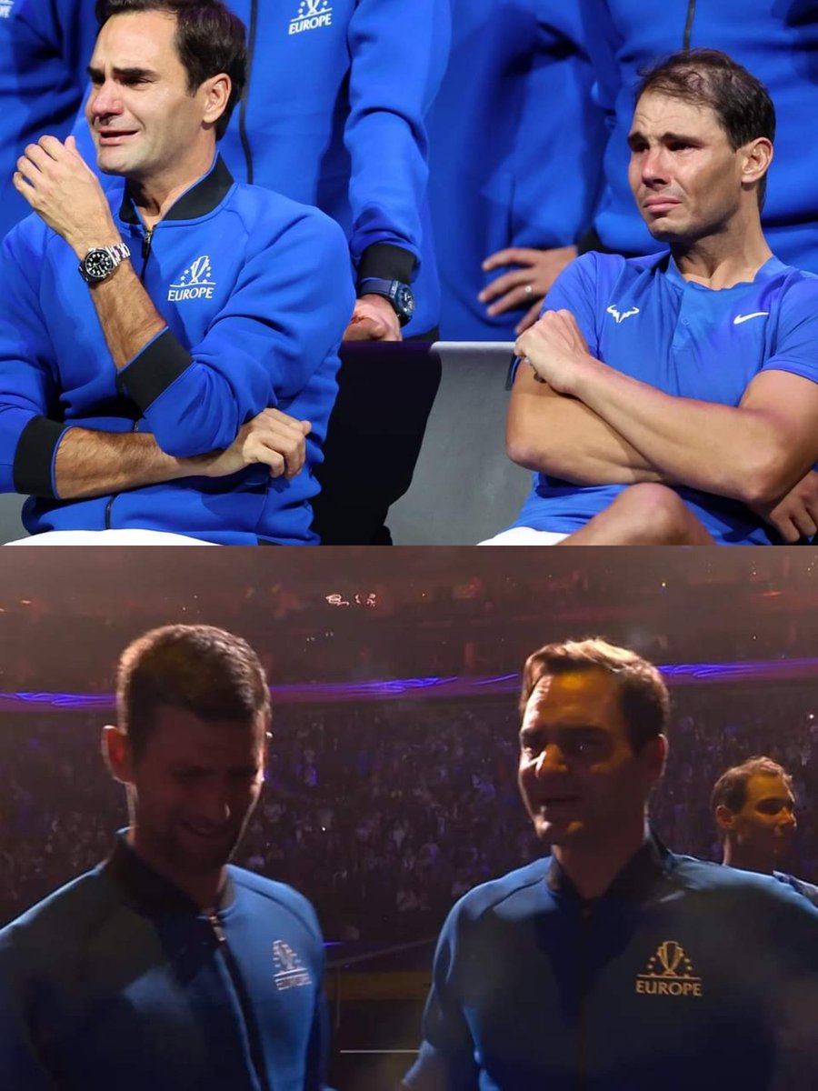 MeherabulRafi's tweet photo. A part of me has left with him. How can I not love these three? #MerciRoger https://t.co/zqkF1c0W74