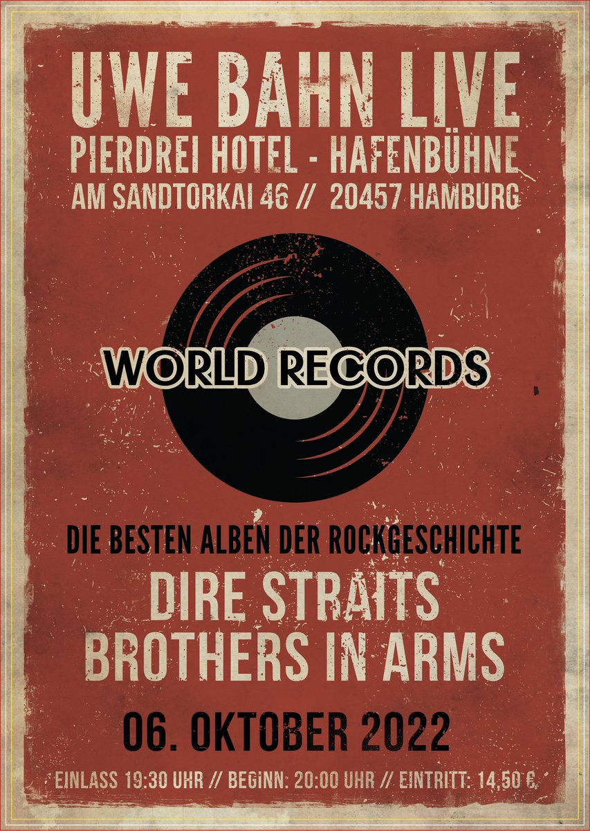 Das Audio-Erlebnis. Mit Songs &amp; Stories. Mehr Infos und Tickets: pretix.eu/pierdrei/world… #Hamburg  #hamburgevents #vinyl #schallplatten #musik #LiveEvent