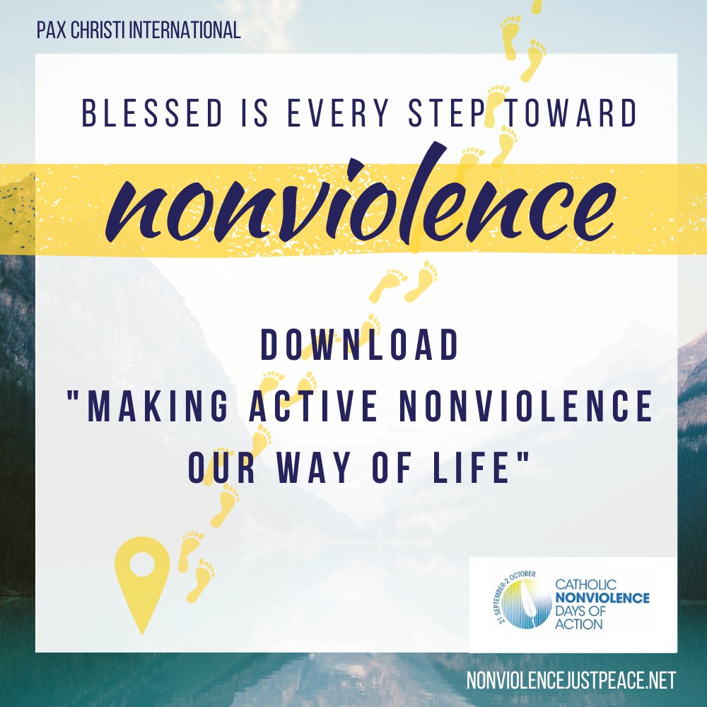 PaxChristi's tweet photo. Download “Making active nonviolence our way of life,” a tool and resource from the Catholic Nonviolence Initiative . . . and share it with people in your community!
Click here: https://t.co/IS1dBc1rpl
#thisisnonviolence #nonviolence #letsbuildpeacetogether https://t.co/mSSPP1uBoC