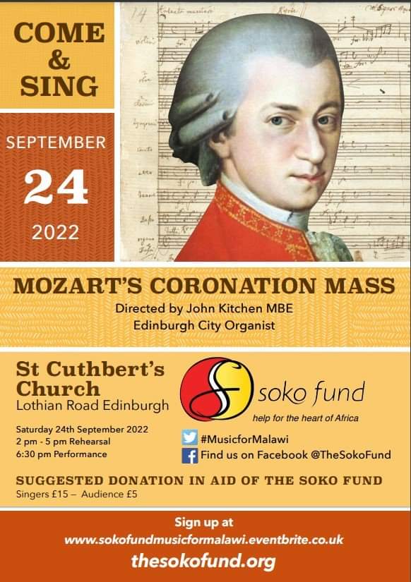 Today's the day! No ticket yet? Just turn up and donate on the door to enjoy a wonderful choral experience #MusicForMalawi