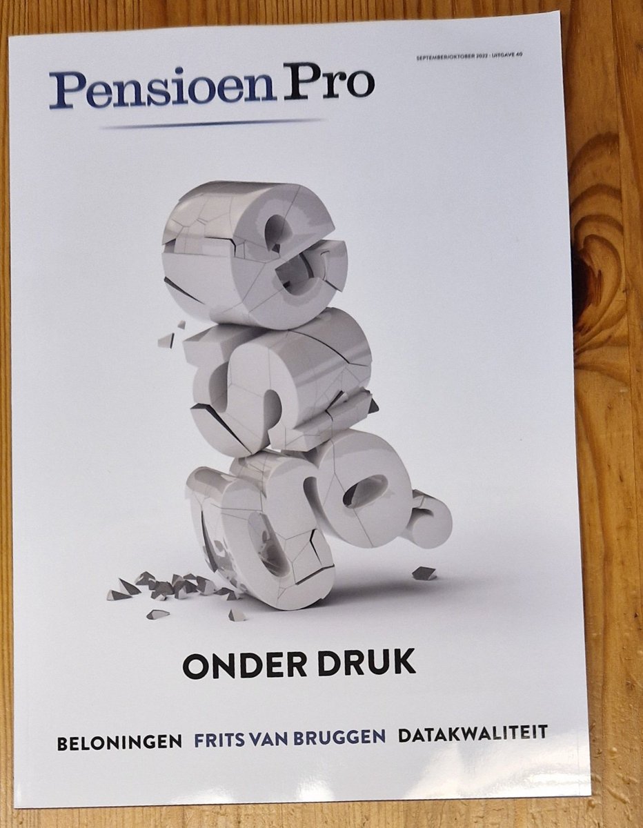 Dit weekend heb ik wat te lezen, Pensioen Pro lag gisteren in de bus #PensioenPro