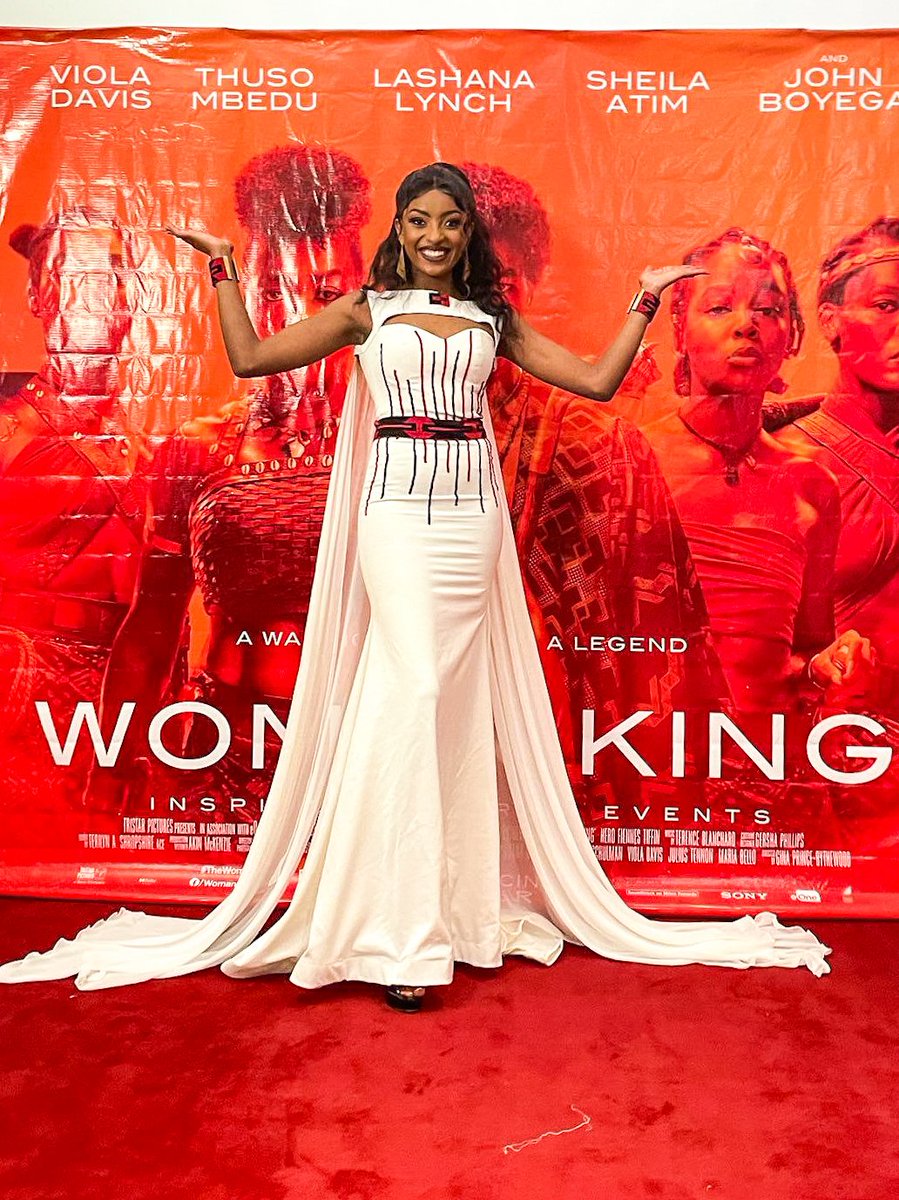SharonObara's tweet photo. Yesterday night I got to attend an exclusive movie screening of #thewomankingmovie ahead of its premiere on the 30th September!What a night🥰
#angacinema https://t.co/DQlXophRRQ