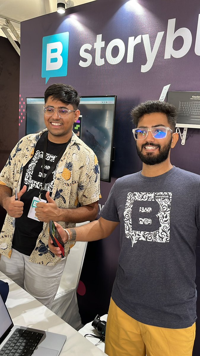 bedekar_pratik's tweet photo. Exciting day-2 @react_india #StoryblokWithReact @Storyblok team https://t.co/9VoYDpuAdw