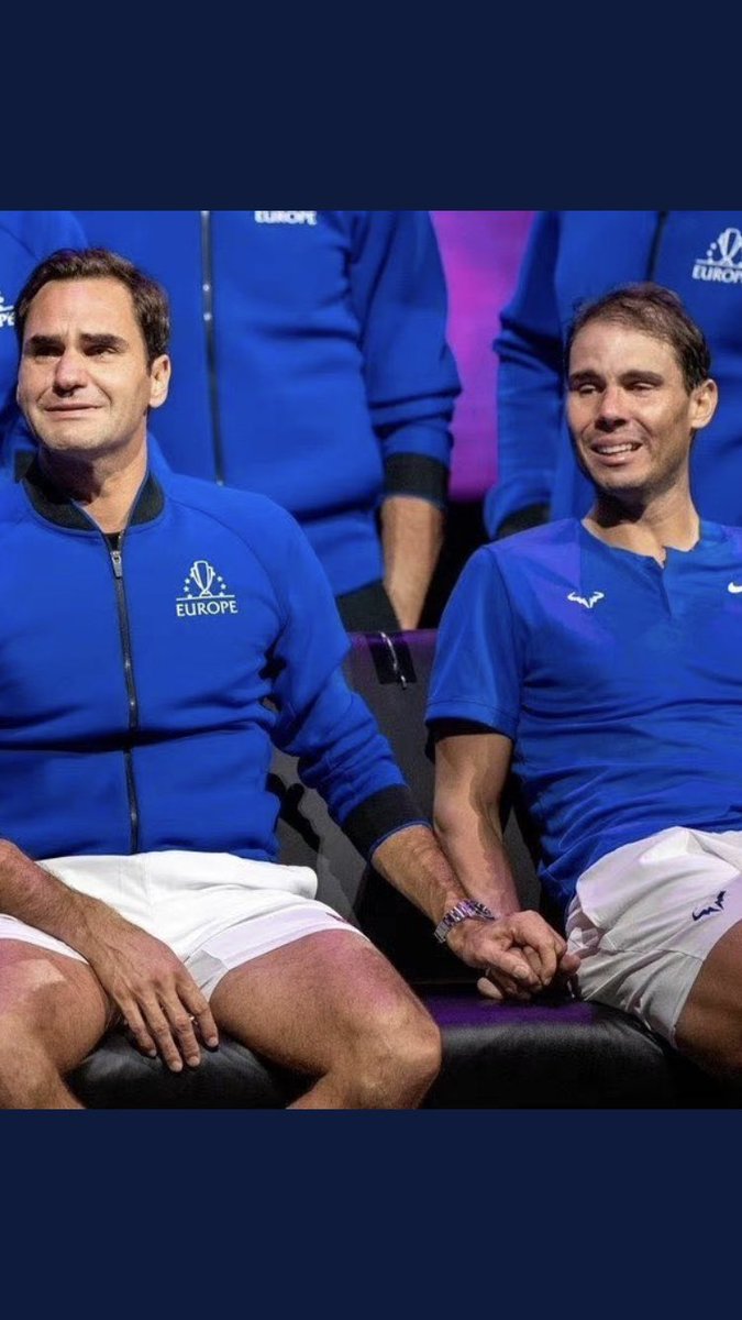 Foto der Nacht, Foto für die Ewigkeit. #Federer #Fedal #FedalForever #LaverCup