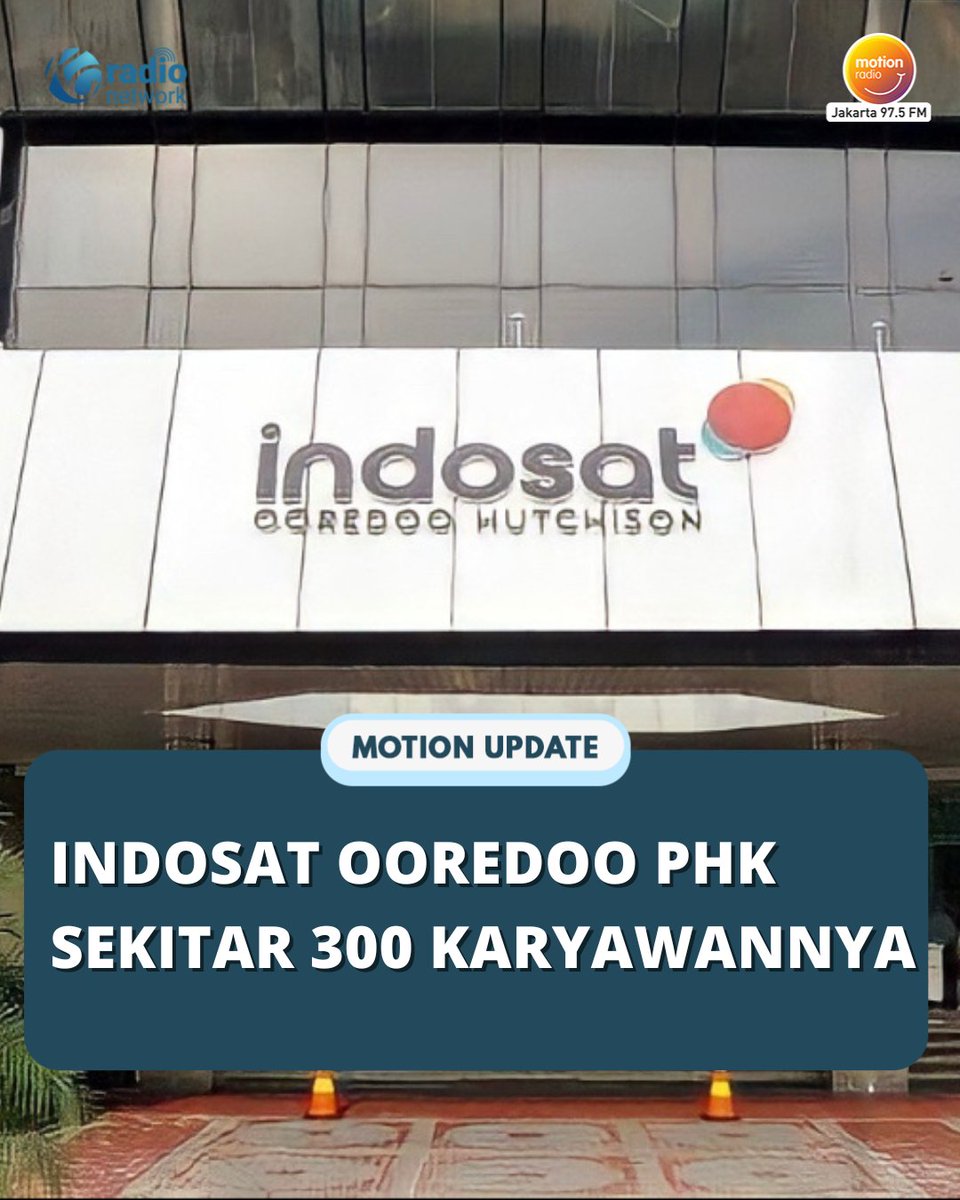 MOTION975FM's tweet image. Indosat Ooredoo Hutchison melakukan PHK terhadap lebih dari 300 karyawannya karena ada inisiatif rightsizing.

Kompensasi yang ditawarkan bagi yang terdampak adalah 37 kali upah, dan yang tertinggi mencapai 75 kali upah 😱

#MotionUpdate #motion975fmjkt #kgradionetwork