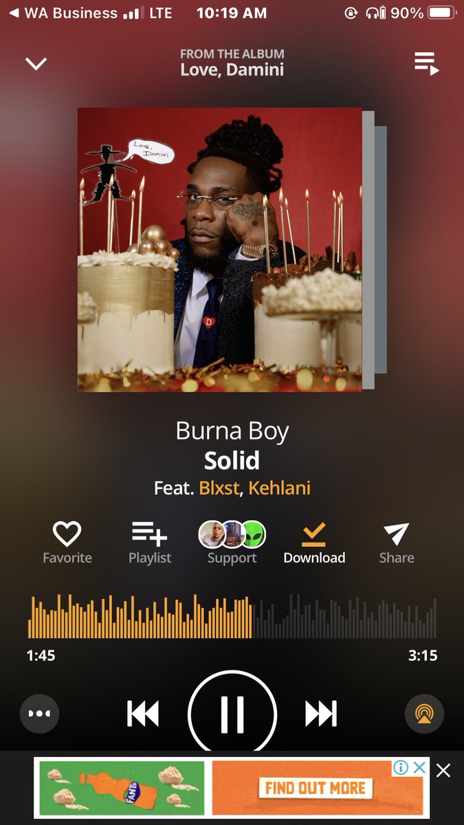 badboykinzo1's tweet photo. This two songs off burna boy’s album love Damini is so underrated you need to listen to this songs they all did justice to the songs they killed it #Burnaboy #loveDamini #blxt #Kehlani #Jbalvin https://t.co/EZBO2whsrY