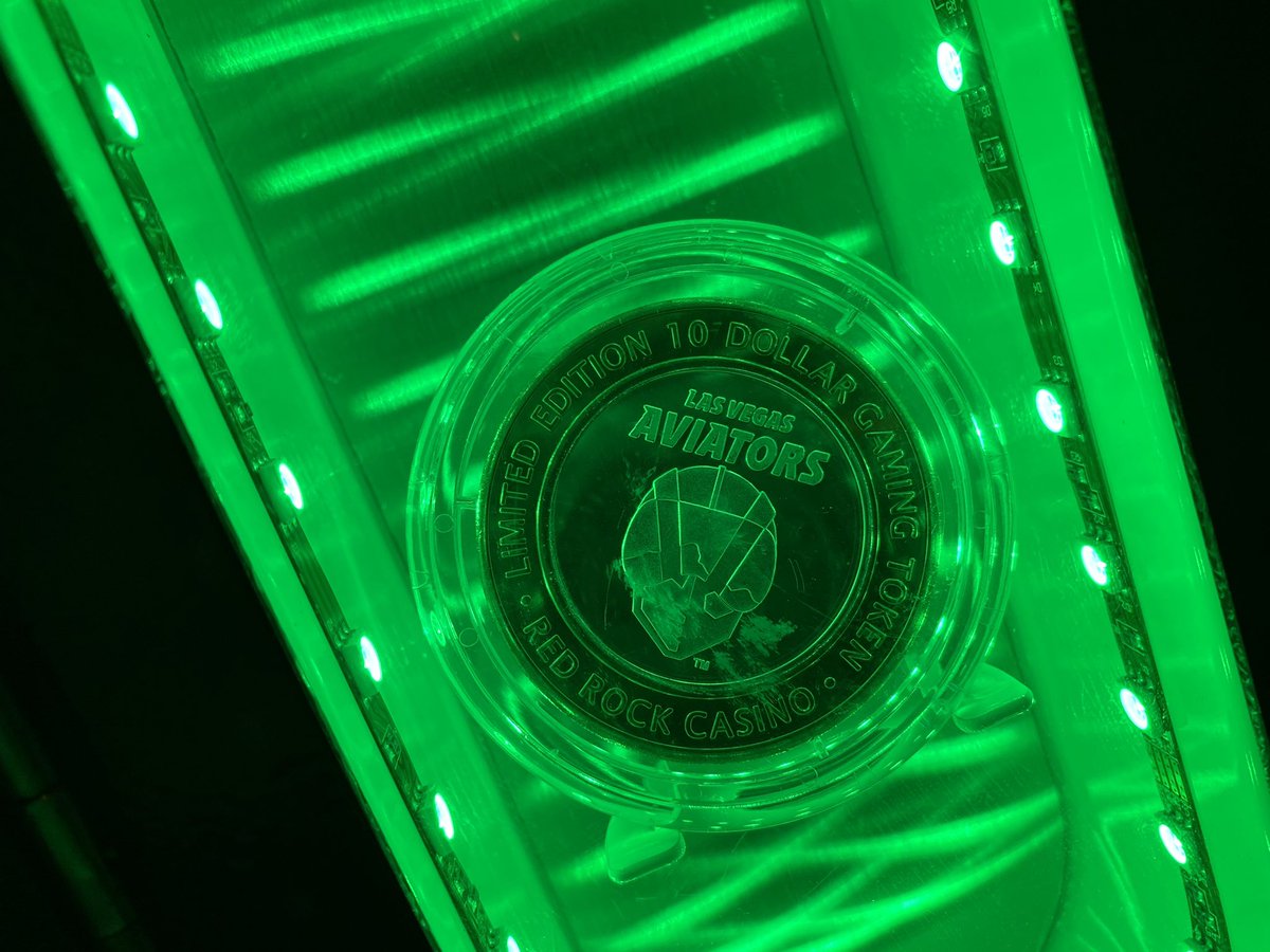 VitalVegas's tweet photo. Silver Strike deets @RedRockCasino. Two machines near the loyalty club desk, sports-themed tokens. https://t.co/X3d79MPb3B