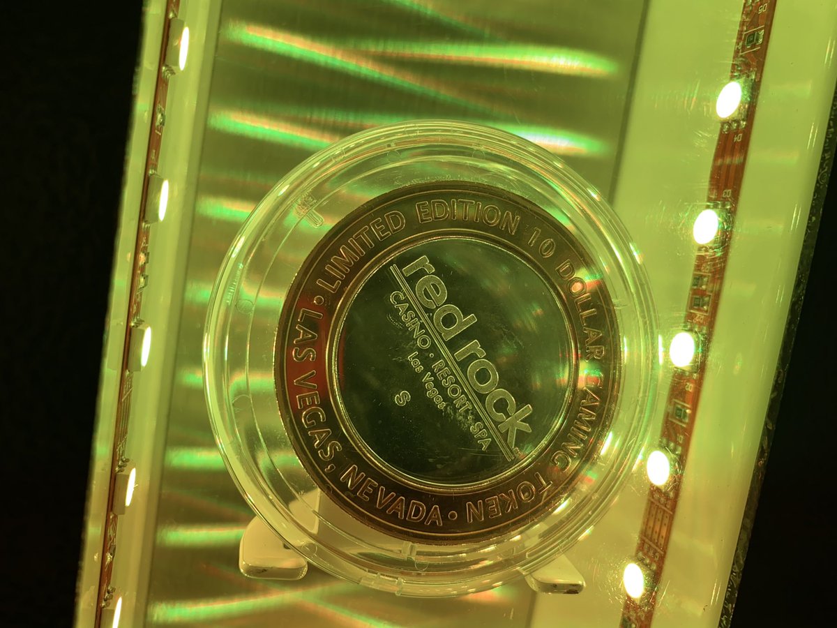 VitalVegas's tweet photo. Silver Strike deets @RedRockCasino. Two machines near the loyalty club desk, sports-themed tokens. https://t.co/X3d79MPb3B