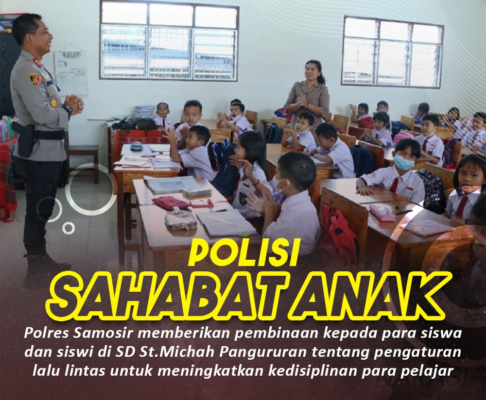 Polisi menjadi sahabat anak
#EdukasiSosialisasi
Bersama Cipta Ketertiban