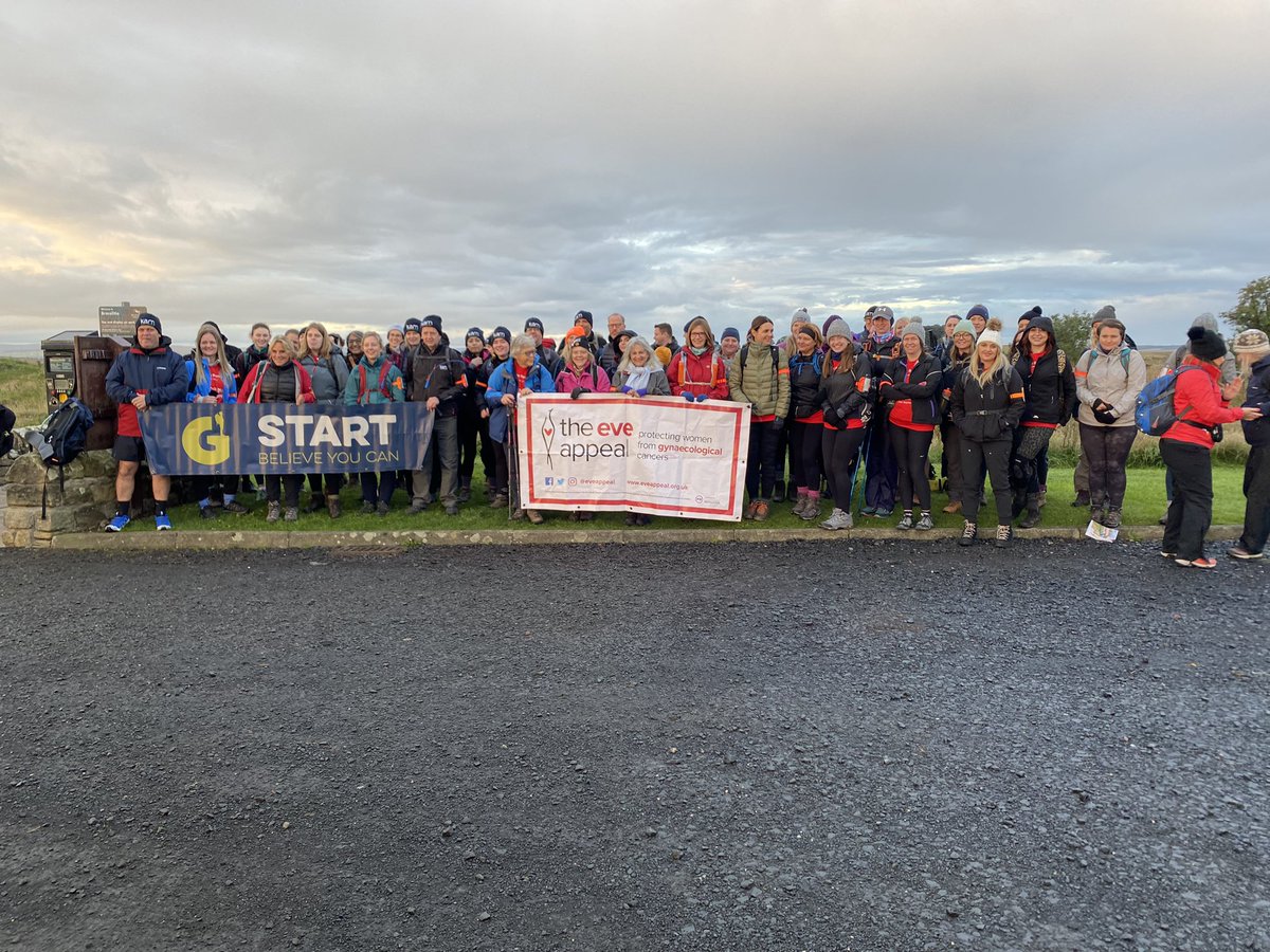 eveappeal's tweet photo. And we’re off! #TrekToRemember https://t.co/LRz6Amr8MR