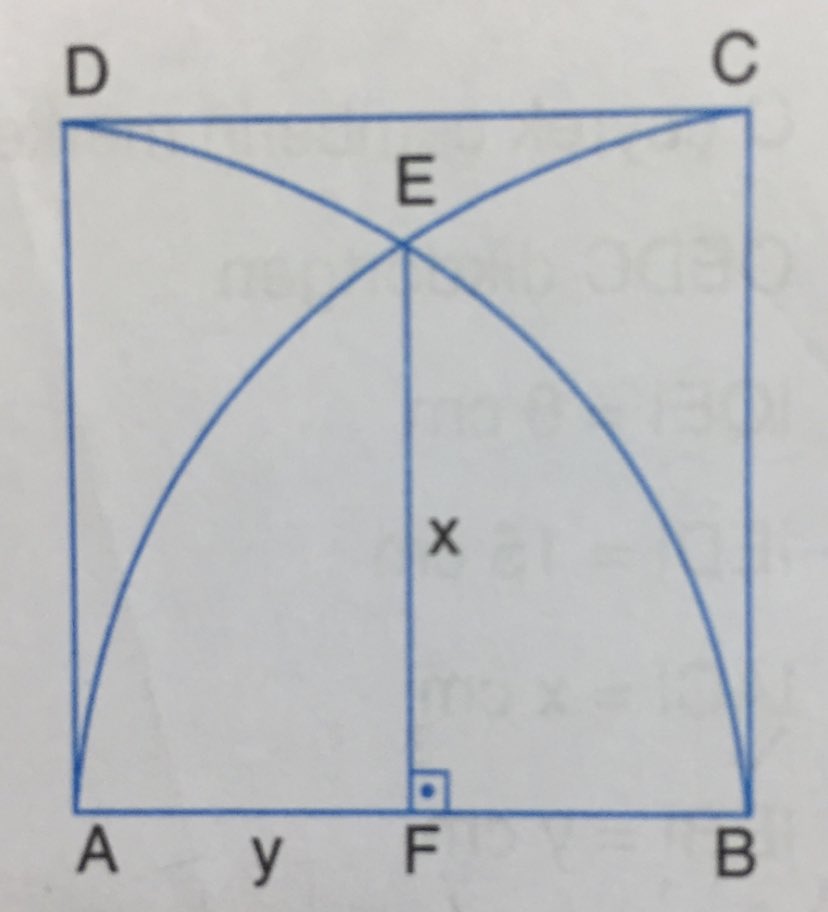 Math_World_'s tweet photo. Question of the day 24.09.2022

1 square 2 quarter circles 

x/y = ? https://t.co/c3UhSAGe5C
