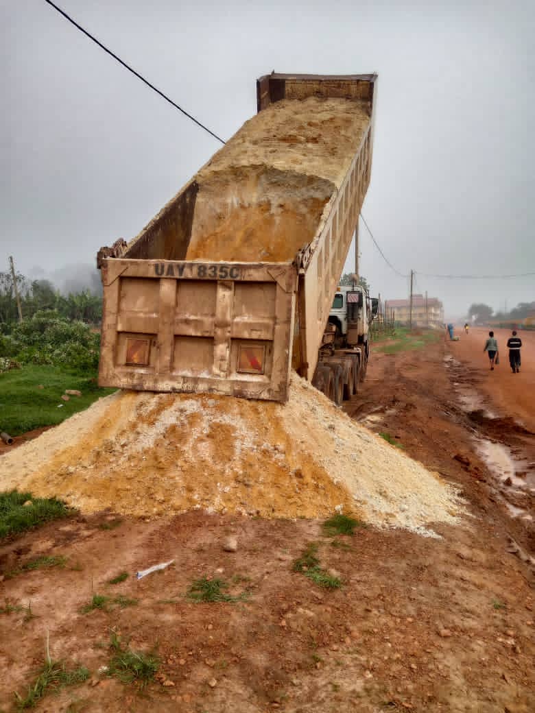We are tired of these iron ore trucks that deliver sand around kabale.