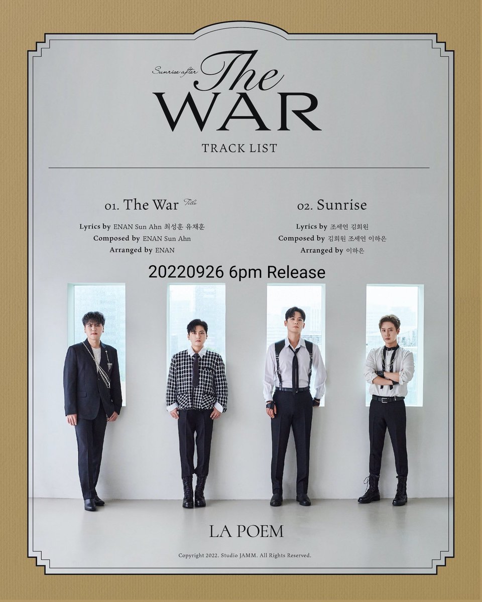 shylaview's tweet photo. #rt이벵 #THEWAR #라포엠
🎊크로스오버계의 아이돌 성악어벤저스 라포엠이 싱글앨범로 컴백합니다!!!
9월 26일 6시에 공개되는 THE WAR 많이 관심가져주시고 사랑부탁드립니다
당발은 총 3분 뽑아서 26일 저녁 8시에 하겠습니다😊😊
트친한정✖ 팔로한정✖ rt만 해주십셔 https://t.co/B7JpZuFtwW